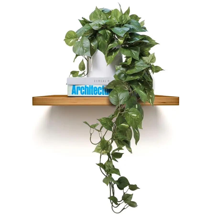 ROVALA Artificial Silk Plants for Interior Furnishing, Realistic Plants in Vase, Artificial Pendant Plants for Interior