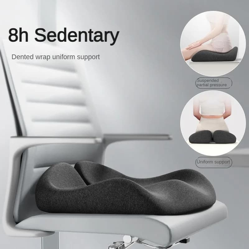 Nuovo Tailbone Sciatica Sollievo dal mal di schiena Comfort Sedia da ufficio Cuscino per seggiolino auto Cuscino coccyx in memory foam ortopedico antiscivolo
