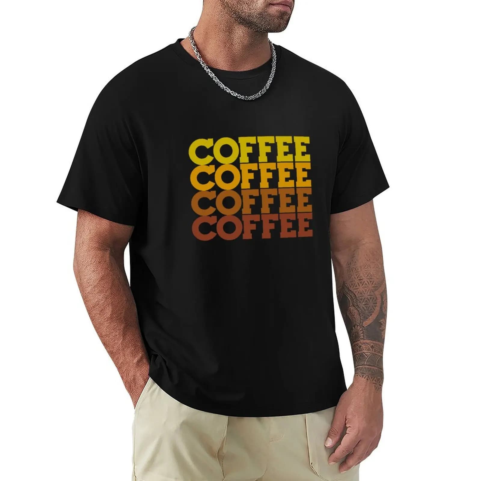 Coffee Lover Coffee Stack - T-shirt Sportiva Basic a Maniche Corte con stampa 'Da Chicchi alla Tazza'