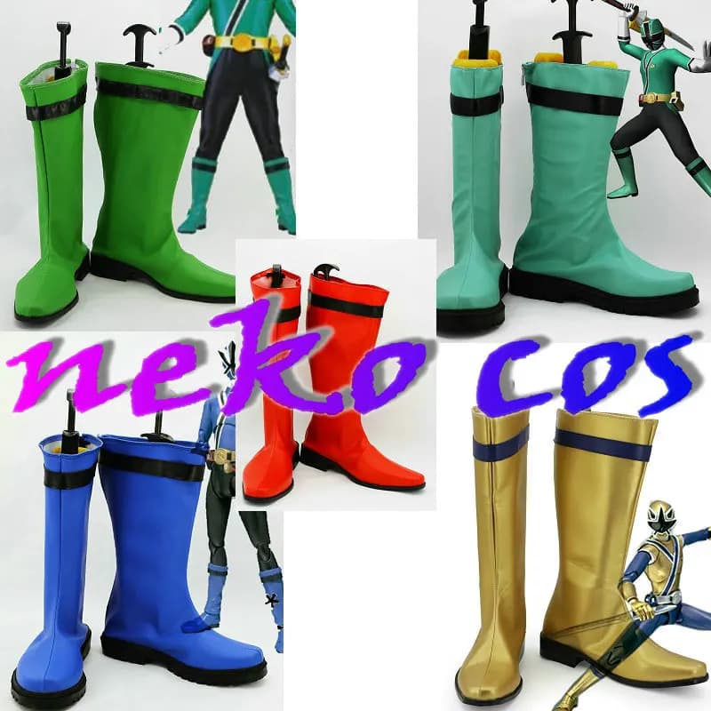 nekocos Samurai Sentai Shinkenger boots Cosplay Costume shoes