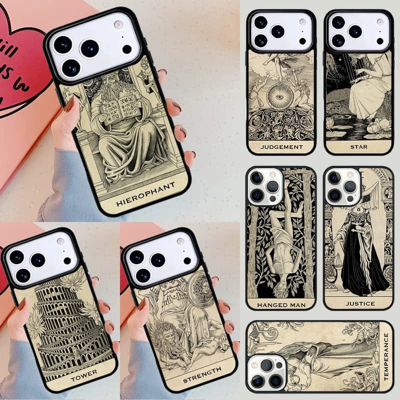 Cover per telefono Tarot Cards For Halsey HFK per Apple iPhone 17 Air 16E 15 14 Plus 13 12 11 Pro Max Mini