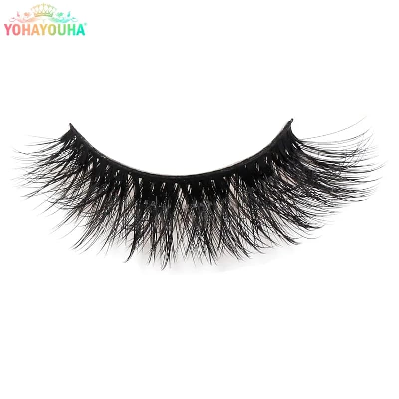 YOHAYOUHA 7 Paia di Ciglia Finte Effetto Occhio di Gatto, Lunghezza 18mm, Spesse 3D, Stile Manga, in Visone, Morbide, Strumenti per Trucco Coreano, Ciglia a Ciuffetti, Ingrosso