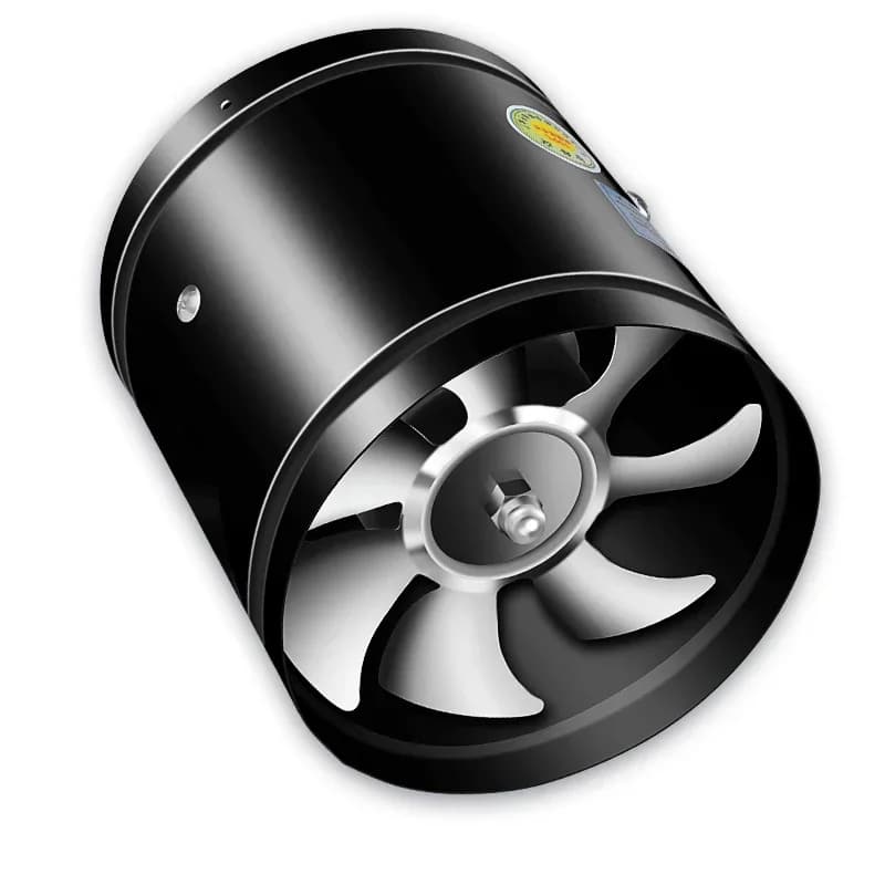 Ventilatore per condotto da 10/12 pollici Ventilatore per tubi metallici Ventilatore di scarico Estrattore Ventilatore da parete per cucina Potente booster Ventilatore industriale