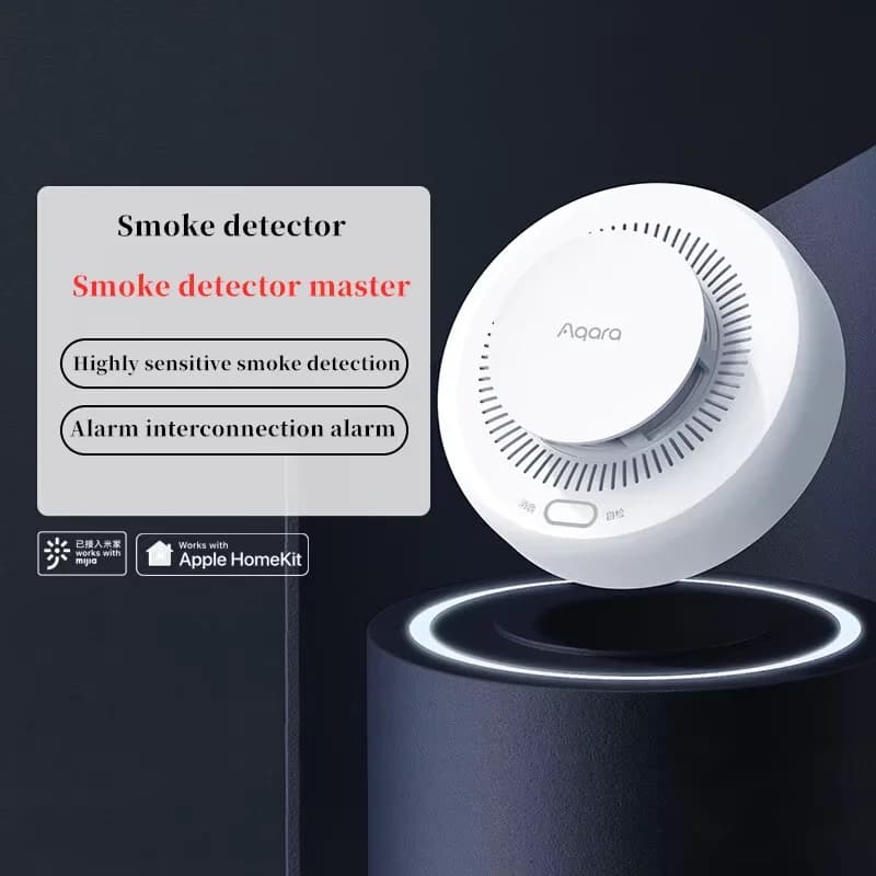 Aqara Smart Smoke Detector ZigBee Smart Fire Alarm Monitor Sound Alert Home Security APP Remote Control For Mi home Homekit