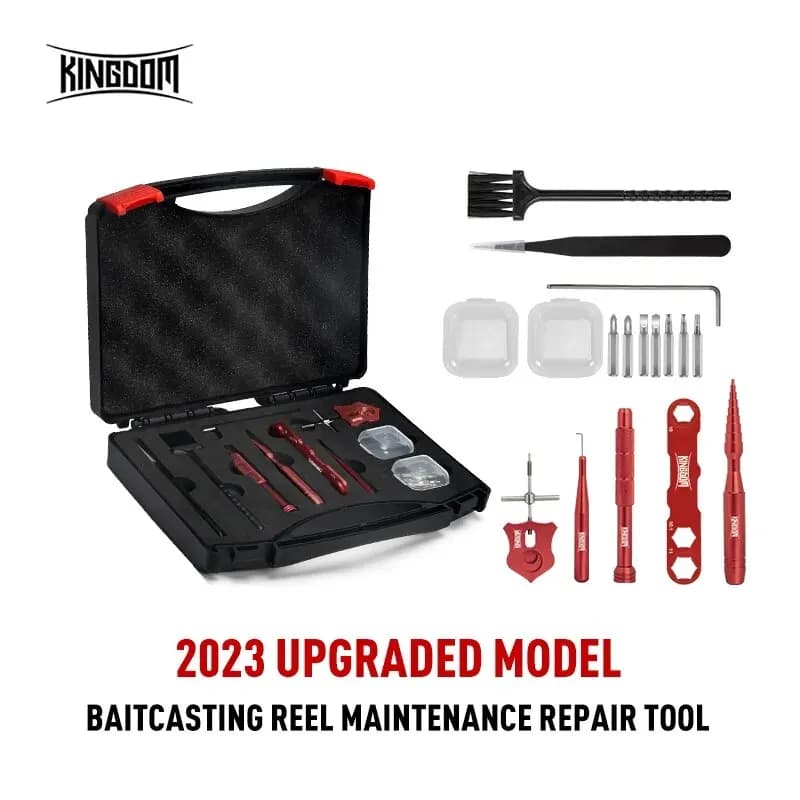 Kingdom Fishing reel keeps tool box for multifunctional fish equipment repair kit combined maintenance tools equipment