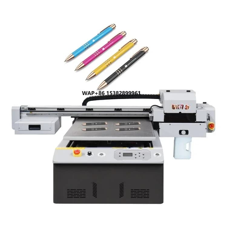 Stampante Flatbed UV A1 6090/9060/60*90cm di Piccole Dimensioni a Prezzo di Fabbrica per Bottiglie, Palline da Golf, Cover per Telefoni, Penne
