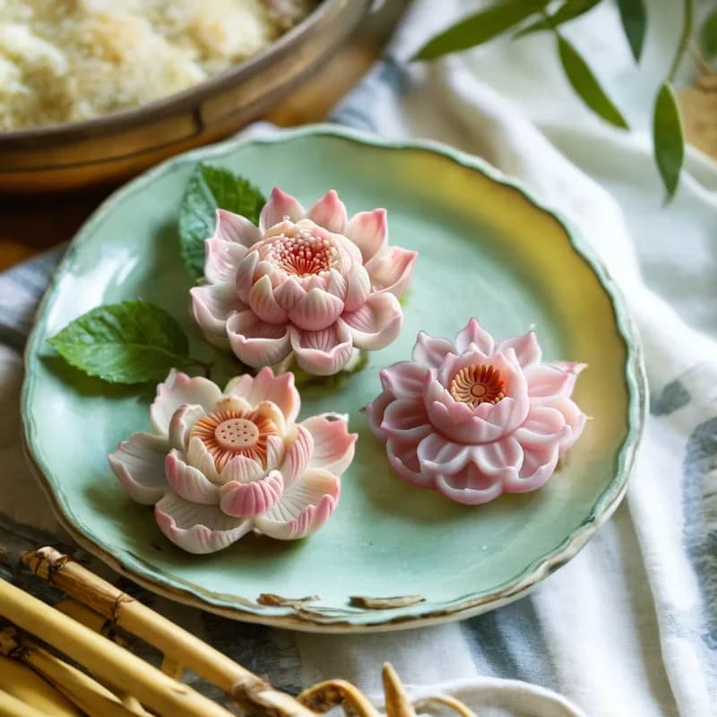 3D Lotus Candle Mould Silicone Lotus Seed Flower Candle Mold Peony Flower Pink Candle Mold in Silicone Resin Molds for Cakes