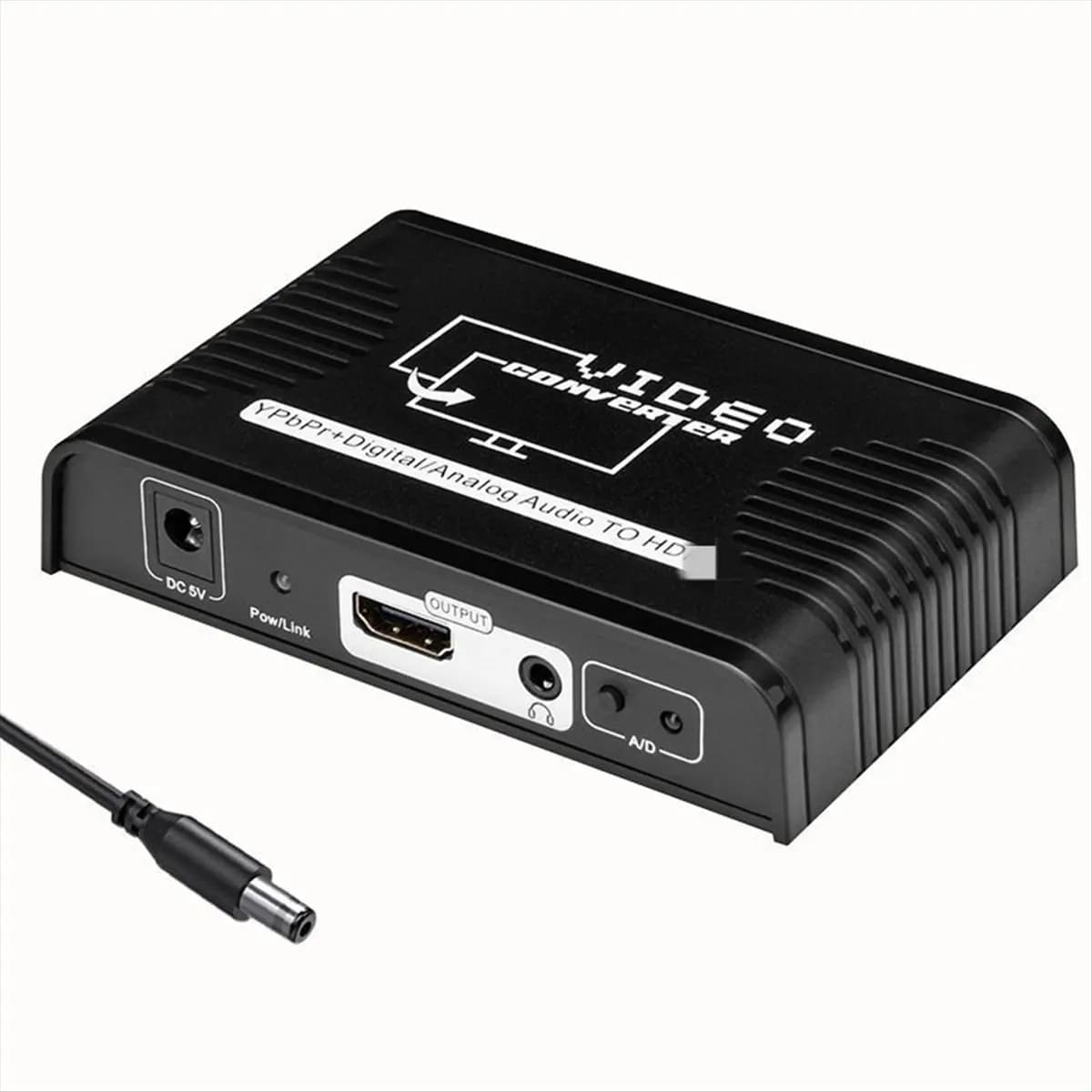 Converter compatible with Ypbpr to HDMI with stable component Adapter from 5-RCA HD cable component with audio for Wii-DVD TV