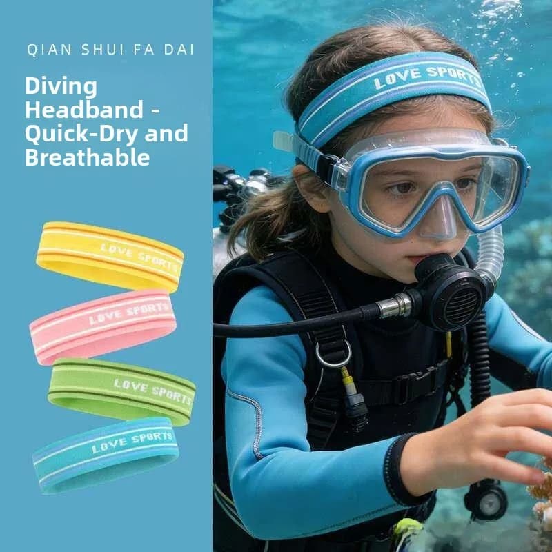 Fascia per Capelli a Rapida Asciugatura per Bambini, per Sport Acquatici, Surf, Snorkeling, Corsa e Basket