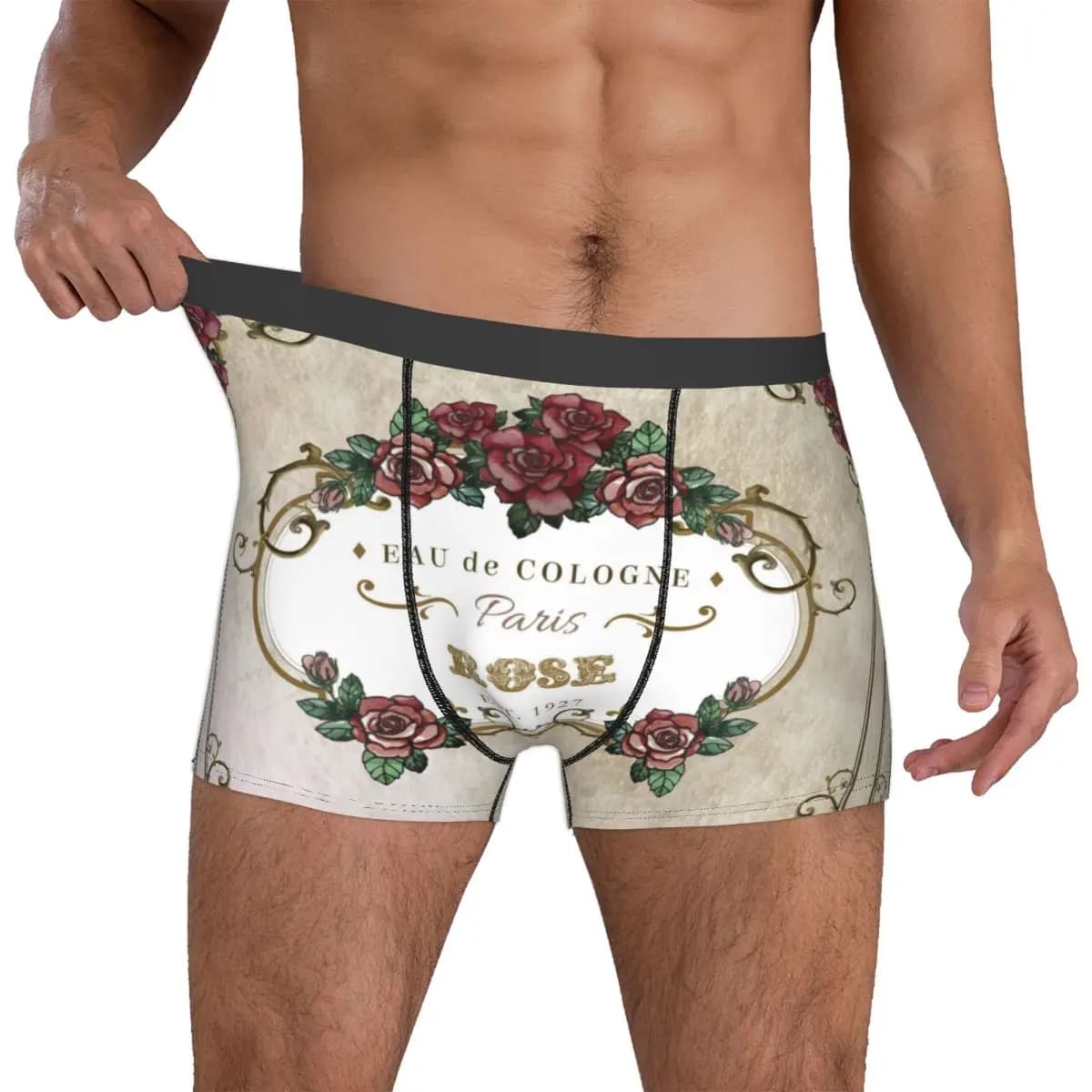 Custom Beautyes Anime Beastes Boxers Shorts da uomo Rose Briefs Intimo divertente