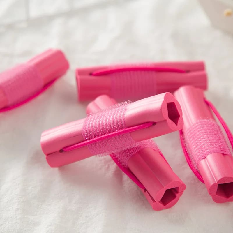 Set di 6 Rulli Morbidi per Arricciare i Capelli, Strumento di Styling, Spugna Magica per Onde, Arricciacapelli Portatile Fai-da-Te per Uso Domestico e Viaggio