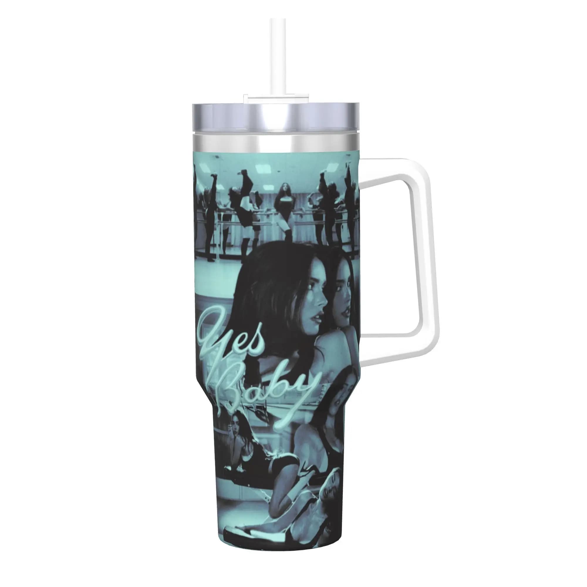 Bicchiere Madison Beer con Cannuccia, Tazza in Acciaio Inox a Doppia Parete con Isolamento Sottovuoto per Bevande Fredde o Calde, 40 once