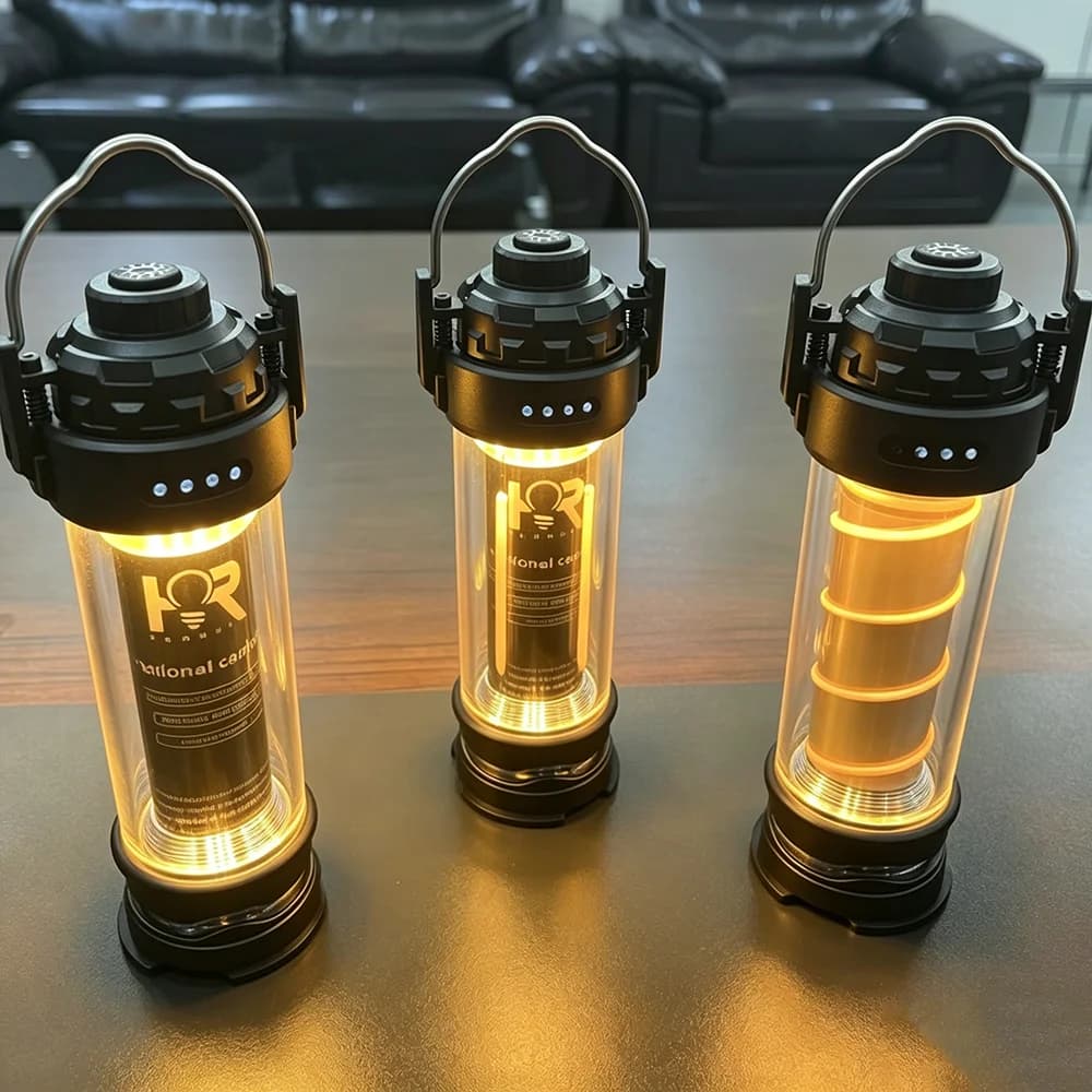 DOTWISE 3000mAH Camping Light Portable LED Flashlight Outdoor Tent Lighting Atmosphere Lights Retro Lantern 5 Modes USB Charging