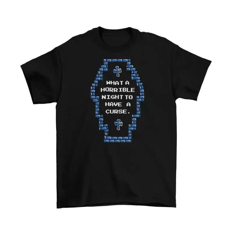 Horrible Night For A Curse T Shirt Adult Funny Sizes Castlevania Nes New