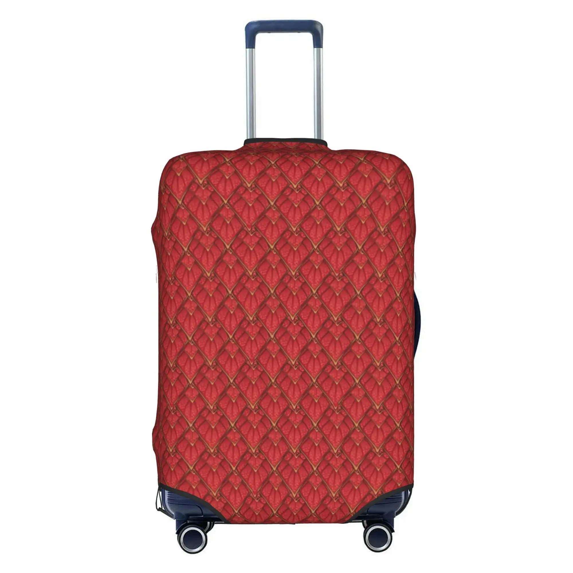 Dragon Fish Scales Luggage Cover Protector Cute Travel Suitcase Protective Cover for 18-32 Inch