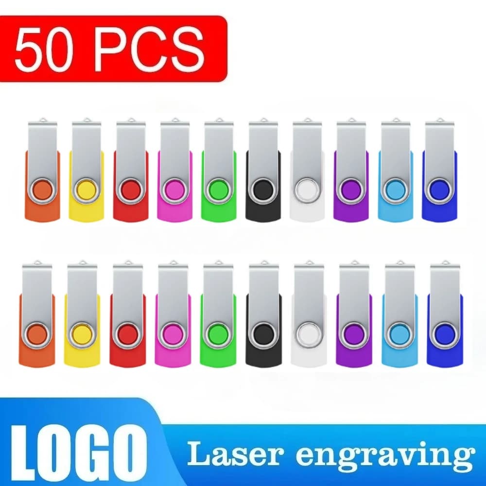 50 pz/lotto Logo Personalizzato Gratuito 2.0 Chiavetta USB Usb 4GB 8GB 32GB 64GB Pendrive 2GB 1GB Fotografia Regalo Creativo Memory stick