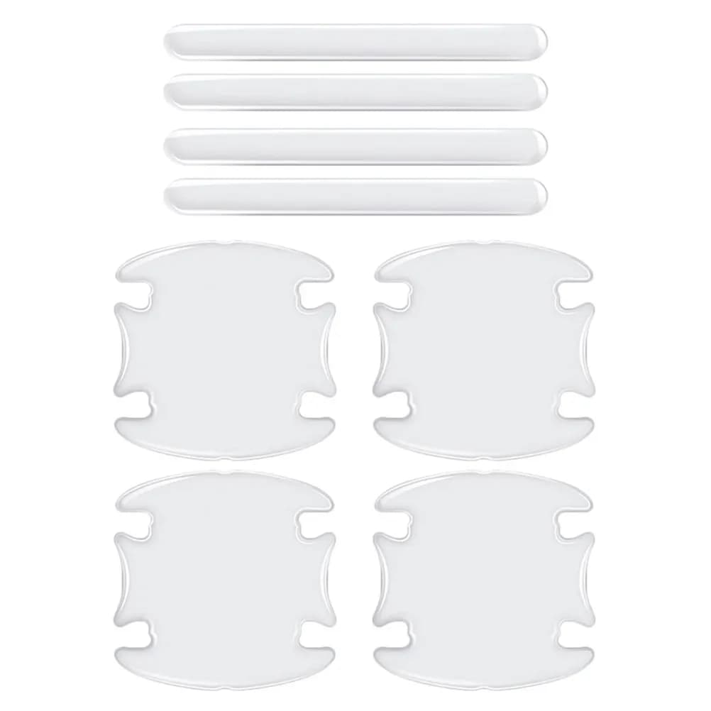 Set di Protezioni per Maniglie Auto in PVC, Eccellente Lavorazione, Adesione Antiscivolo, Forte Tenuta, Set di Adesivi Protettivi per Maniglie Porta