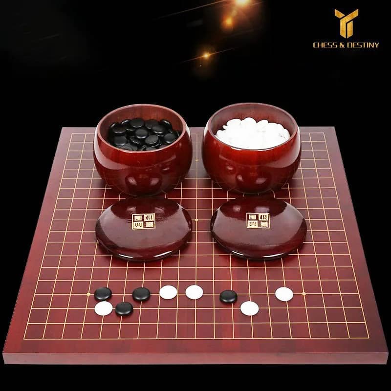 Go Game Chess Set 19 Road 361 Pcs gioco cinese di Go Family gioco da tavolo Weiqi Bamboo Chessboard and Pot No gioco da tavolo pieghevole
