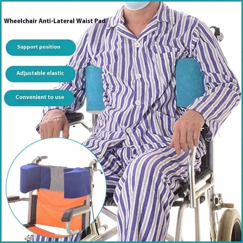 Cuscino per sedia a rotelle regolabile Cuscini di supporto morbidi per anziani Topple Fall Cuscino lombare Cintura posturale Cura del paziente paralizzato per disabili