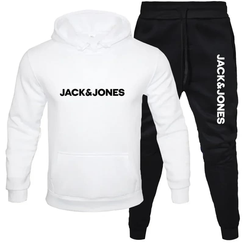 Nuovo set di abbigliamento sportivo da uomo per la primavera-autunno, set di 2 pezzi con felpa con cappuccio e pantaloni da corsa per uomo e donna, moda outdoor.