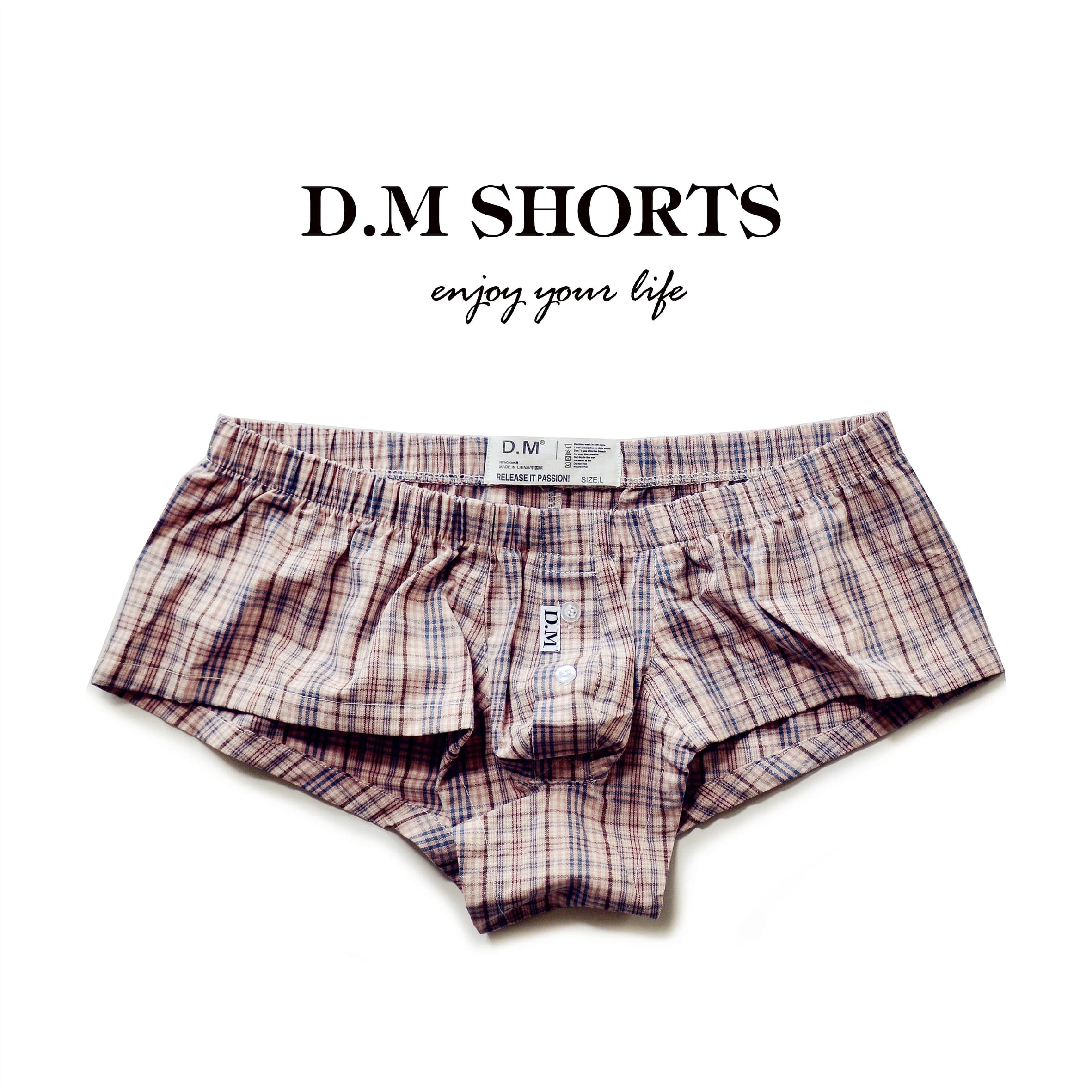 Hot unico design originale divertente biancheria intima a righe da uomo in cotone traspirante boxer da uomo mutande da cartone animato