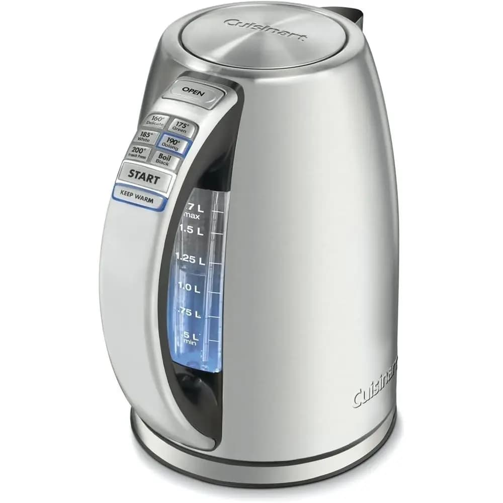 PerecTemp electric kettle 1.7 liters, wireless electric kettle, 1500 W quick heating, 6 preset temperatures, hot maintenance for 30 minutes