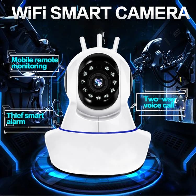 Telecamera dome IP PTZ wireless da 2 MP 1080P con porta Lan di rete Citofono di sicurezza domestica CCTV Baby Monitor