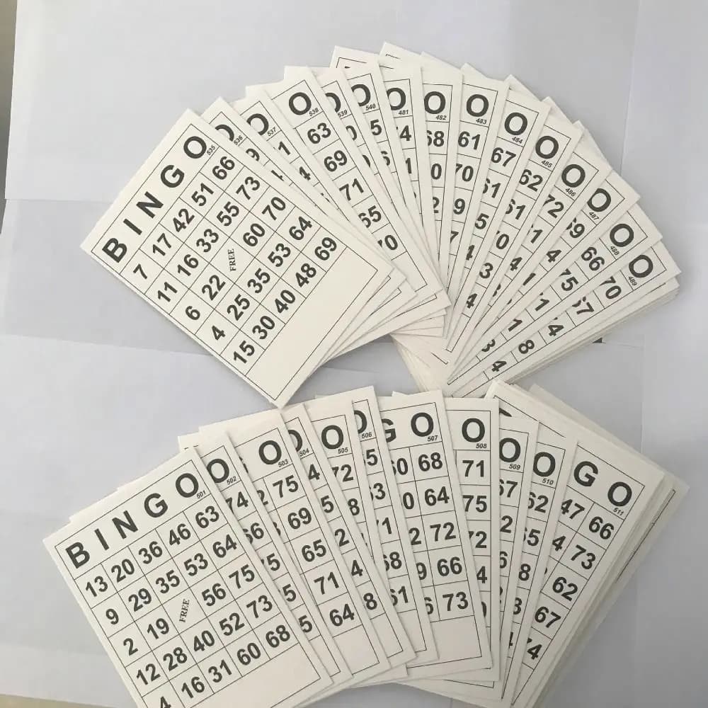 Boards Games Unique Numbers Bingo Game Cards Reusable Paper Bingo Chess Funny Interesting Bingo Set Children Gifts