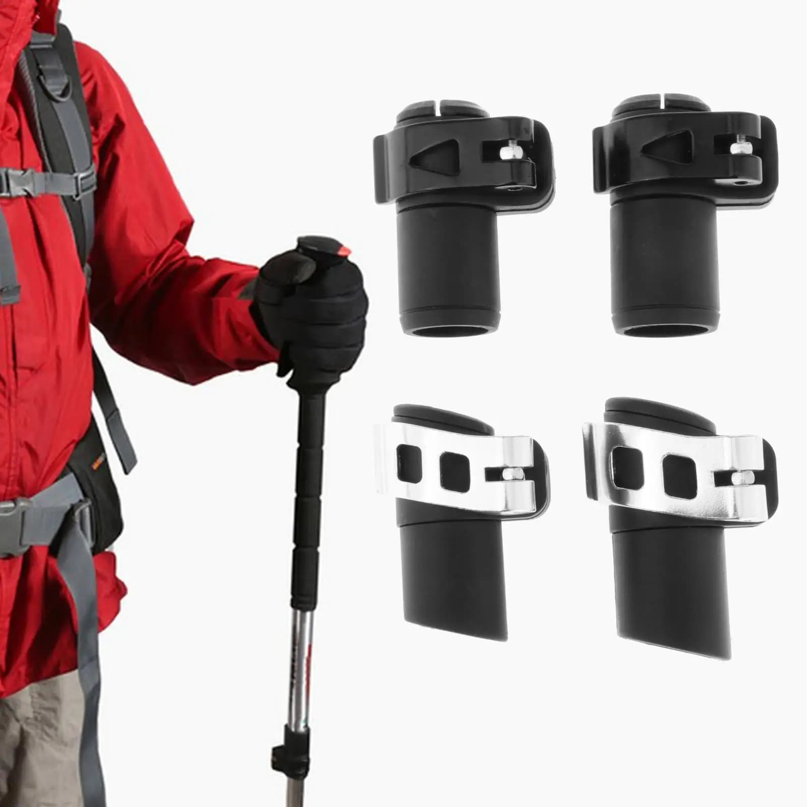 Trekking Pole Lock Replacement Aluminum Alloy Buckle Walking Pole Lock