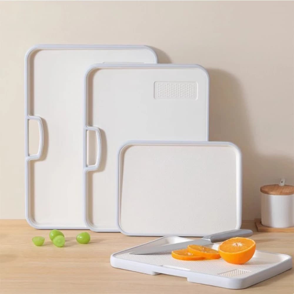 Tagliere antibatterico bifacciale in paglia di grano Cucina di casa Antimuffa Tagliere appiccicoso per frutta multifunzionale in plastica antiscivolo