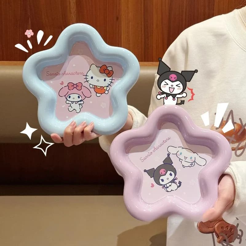 Cartoon Cat Print Ceramic Dinnerware Set High-Value Bowl Plate Chopsticks Spoon Combo Kawaii Tableware Kit for Women Home Gift