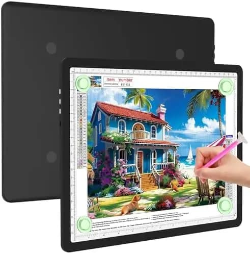 Elice Magnetic A4 LED Light Board – Tavoletta luminosa ultra sottile per Diamond Art, disegno e rimozione di pellicole in vinile – Nera