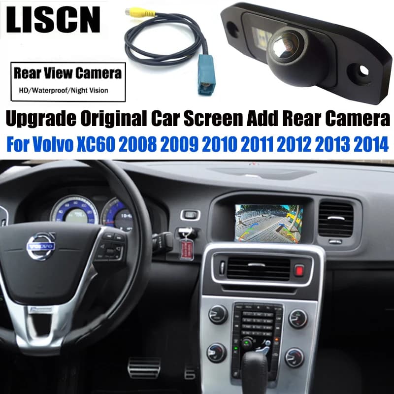 Aggiornamento dello schermo dell'auto originale telecamera per retromarcia per Volvo XC60 2008 2009 2010 2011 2012 2013 2014 telecamera per retromarcia