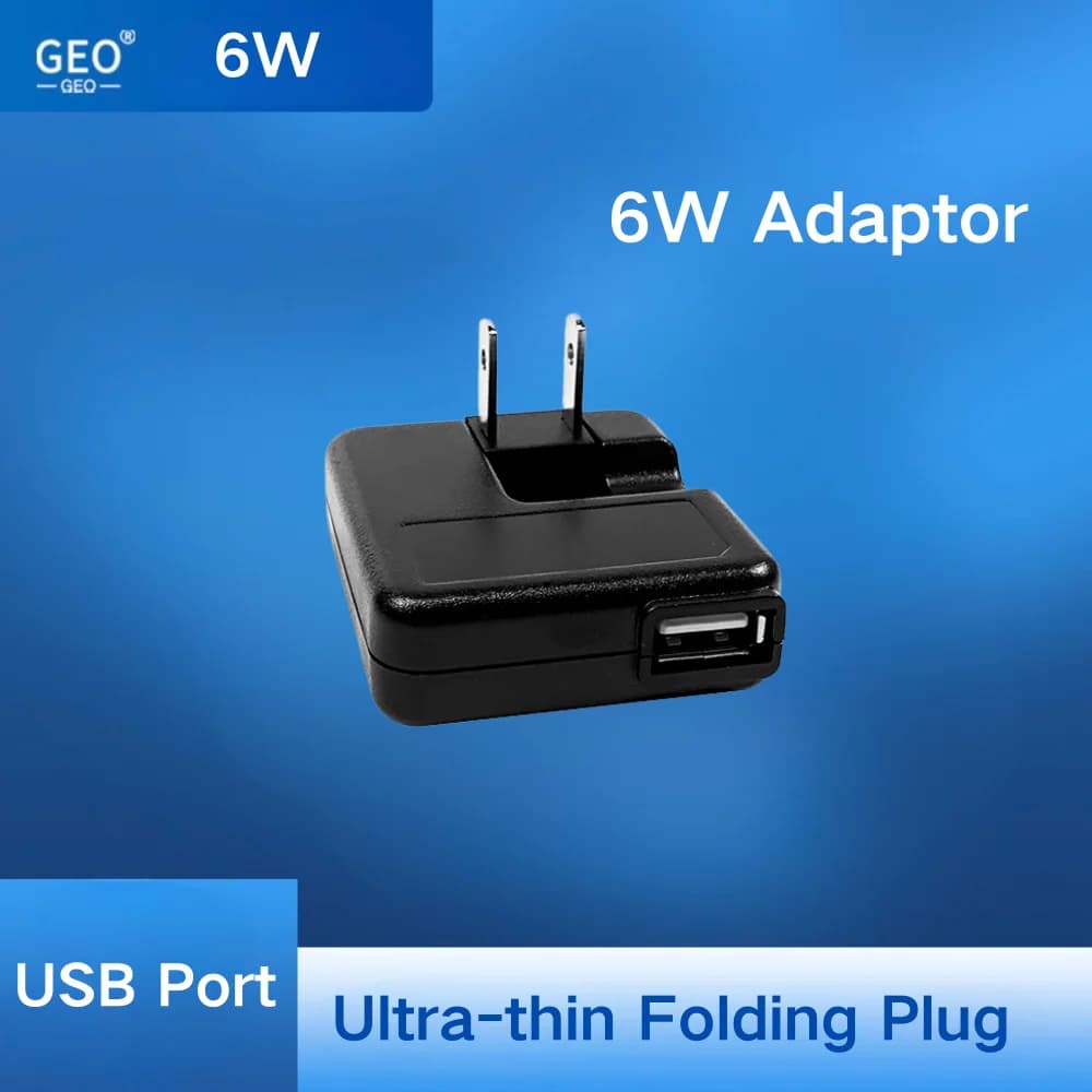 Caricatore da muro portatile ultra sottile, spina americana pieghevole 5V 1A per iPhone 15 14, Samsung Galaxy, adattatore di alimentazione per viaggi in ufficio a casa
