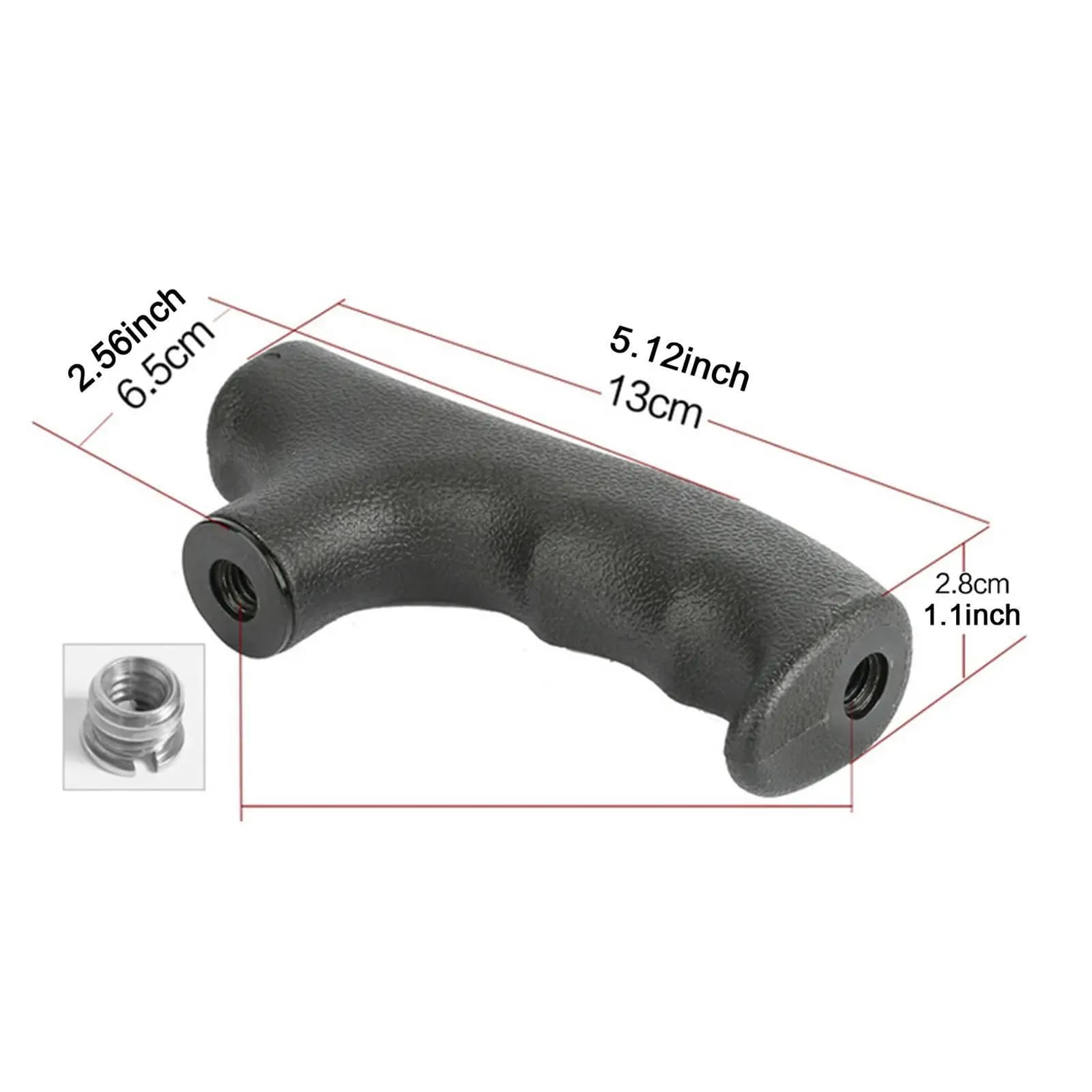 Monopod Head Accessory Converter Handle Grip Compact Engineering ABS Hiking Stick Handle for Collapsible Outdoor Use