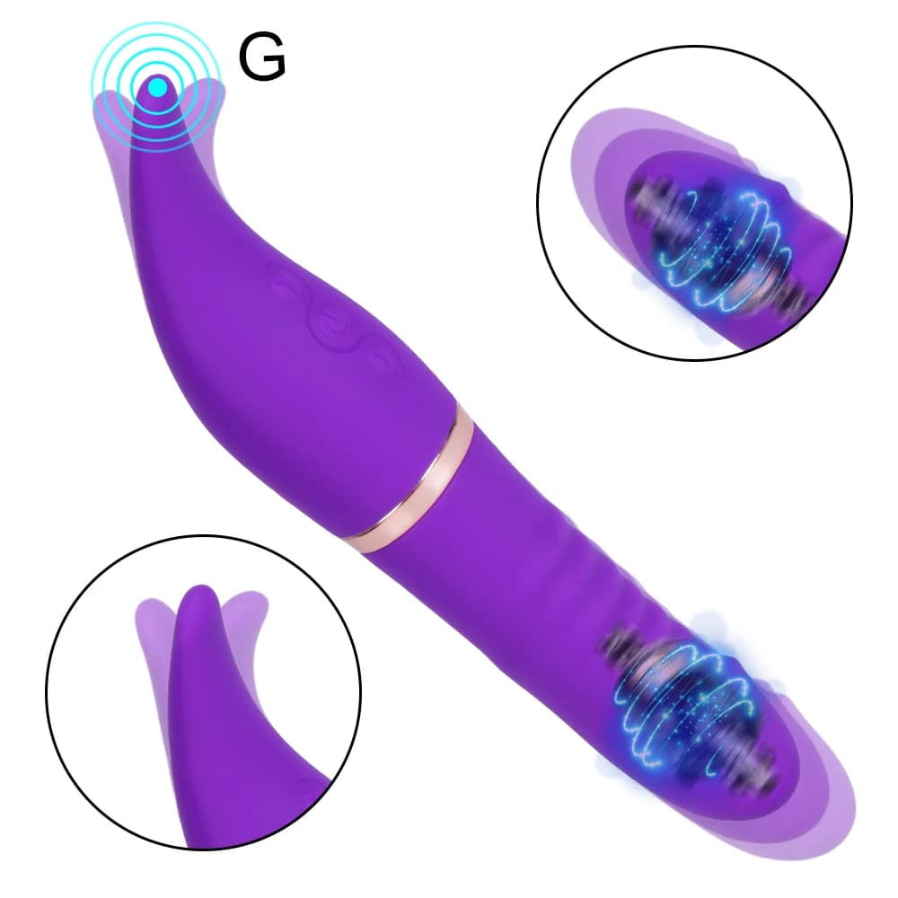 10 + 10 Velocità Sesso Orale Lingua Leccare Punto G Giocattoli Del Sesso Femminile per Le Donne Altalena Telescopica Dildo Vibratore Stimolatore Clitorideo