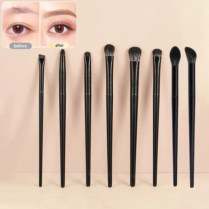 【Set di pennelli per il trucco degli occhi da 8/10 pezzi, pennelli morbidi per contouring, ombretto, eyeliner, sopracciglia, strumento cosmetico professionale per la bellezza del viso da donna】