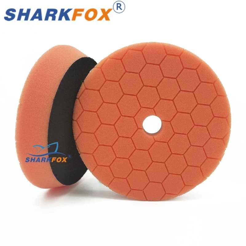 Sharkfox 5/6 pollici Auto Spugna Tampone di Lucidatura Autoadesiva Lucidatura Ceretta Spugna Ruota di Lana Tampone di Lucidatura Per Auto Lucidatore trapano