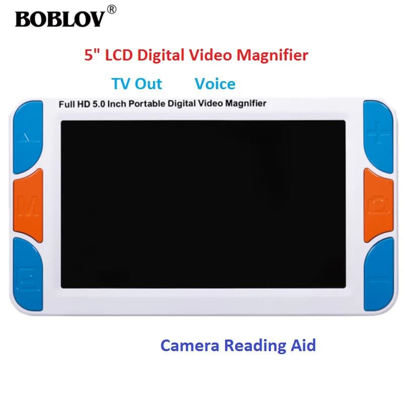 Eyoyo 5.0' Inch LCD 3-48X Portable Digital Magnifier Lupa Electronic Video Reading Aid Portable with HDMI 1080 I60 & AV Output