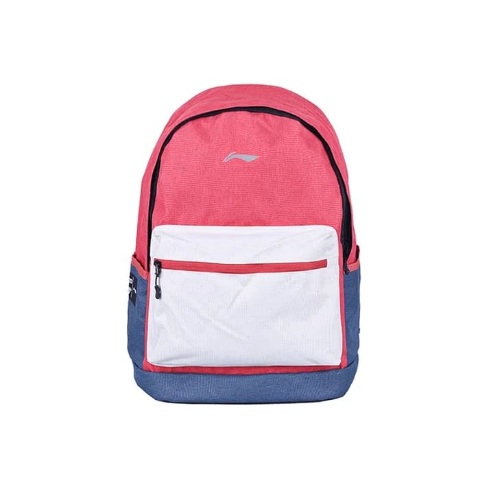 Li Ning Sports Life Collection Polyester Backpack Regular Unisex Orange Red ABSQ564-3