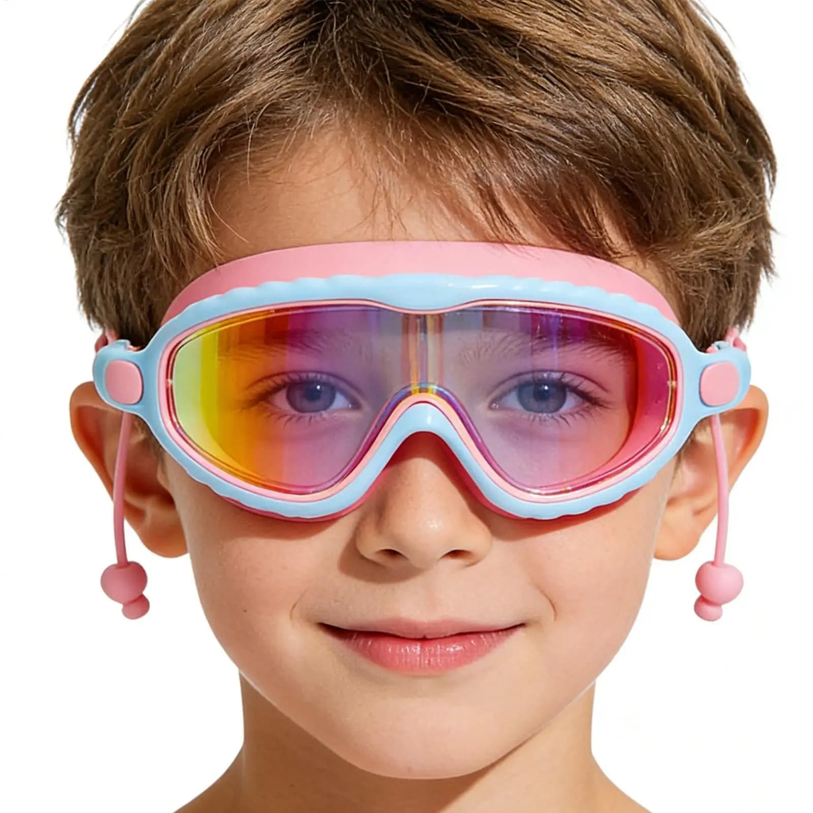 Kids Swim Goggles silicone Anti-Fog Pool Water Goggles with adjustable straps HD View Children Swimming Goggles
