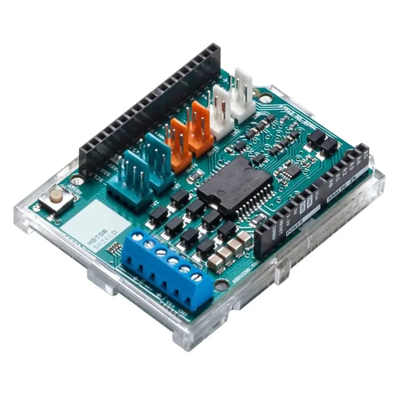 ABJF-Per Arduino Motor Shield Rev3 L298P Scheda di controllo motore a doppio ponte completo A000079 per UNO R3 Nuovo
