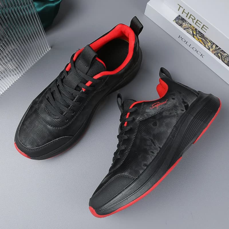 Scarpe da corsa da uomo Scarpe da passeggio leggere Tennis Stringate Palestra Fitness casual e alla moda Mesh Fitness Esercizio confortevole