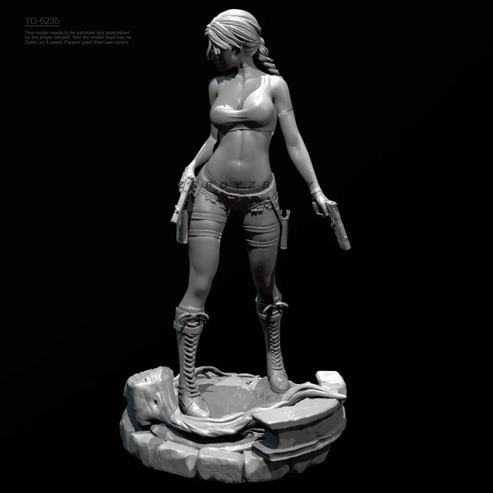 Kit modello in resina da 50mm 75mm 85mm figura bellezza incolore e autoassemblata (stampa 3D) TD-6235/3D