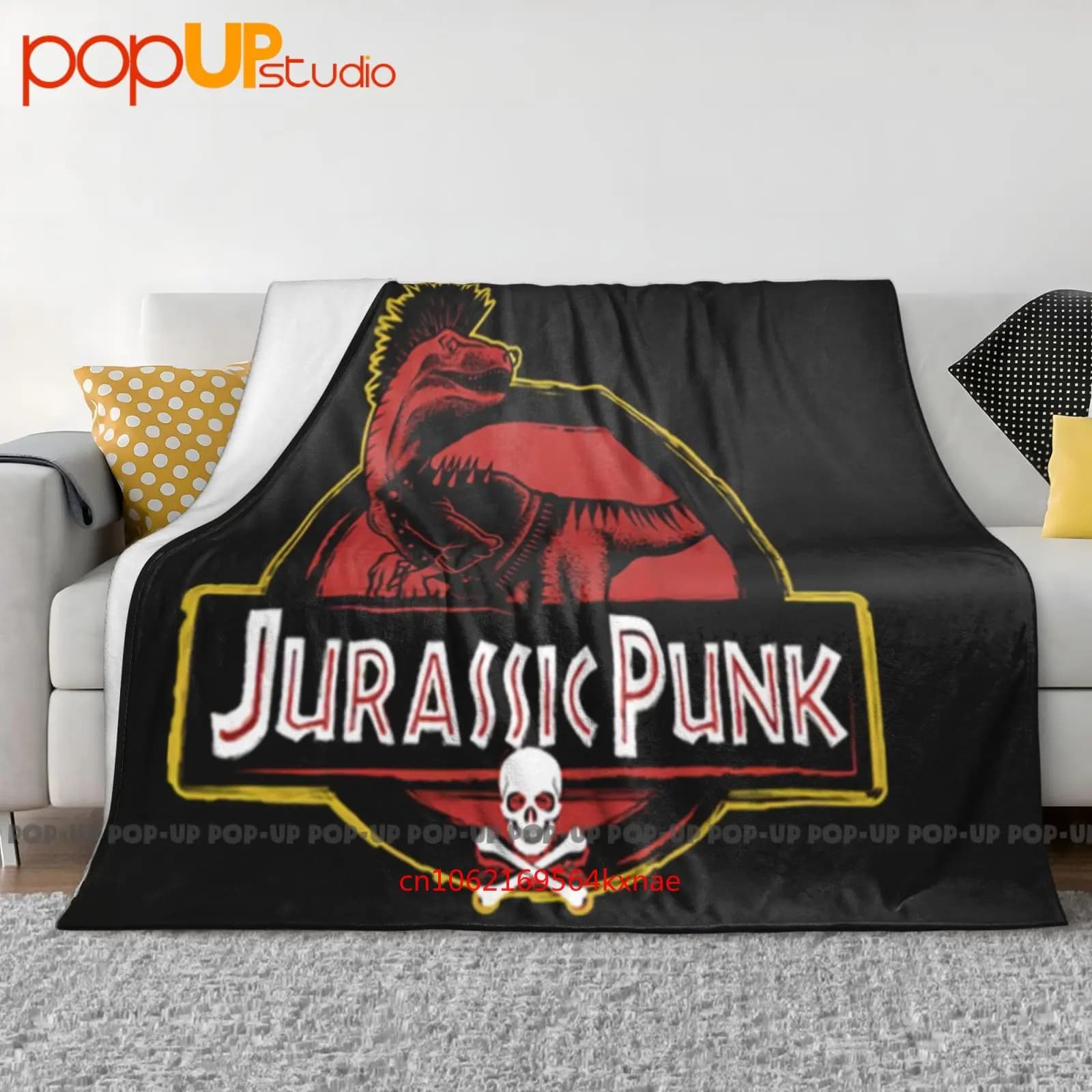 Jurassic Punk Park Film Parodia Dinosauro Musica Punk Coperta ultra morbida Trapunta Copridivano invernale Copriletto