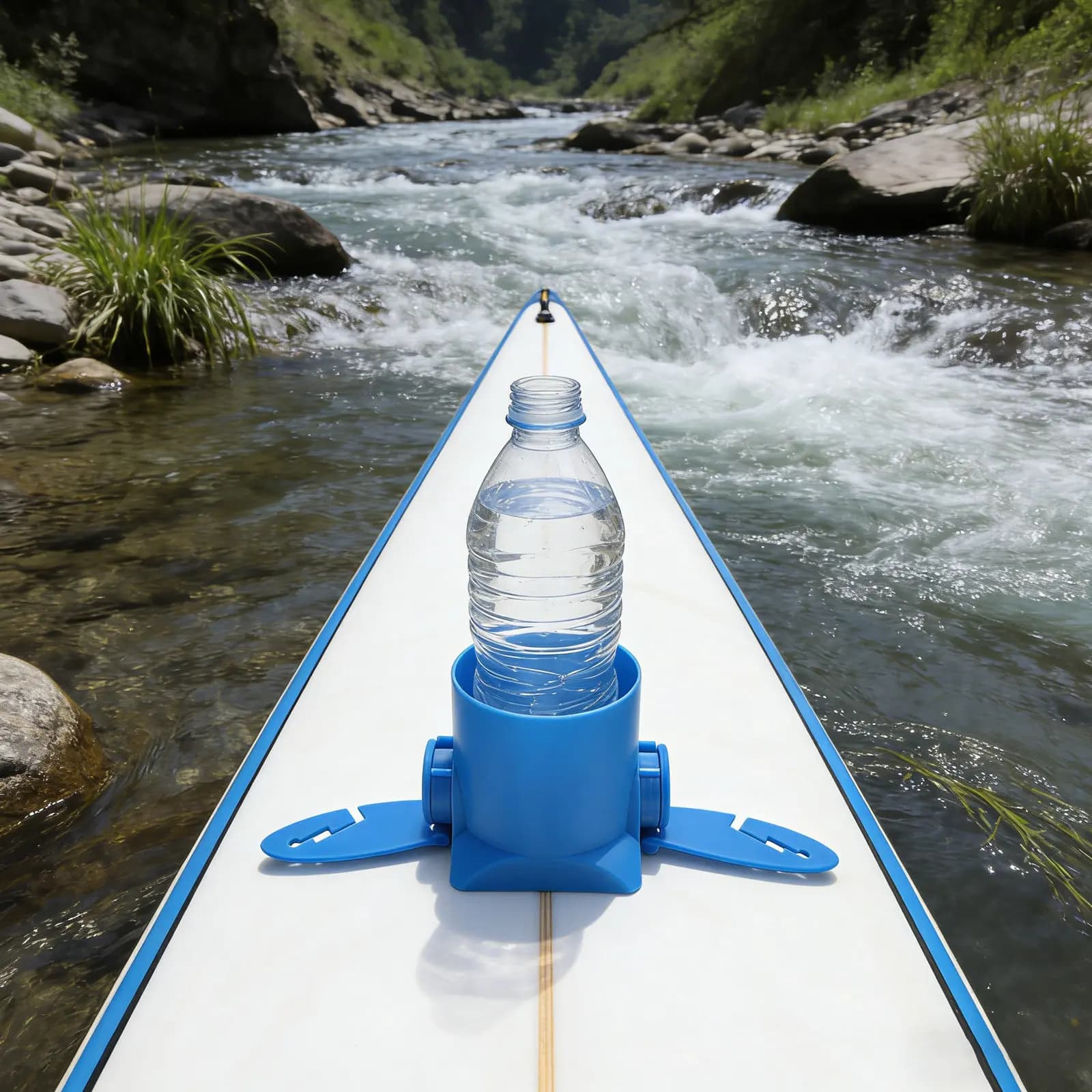 Portabicchieri per Kayak Blu in Plastica, Accessorio Stabile per Paddleboard, Canoe, Tavole da Surf e Attrezzature Marine