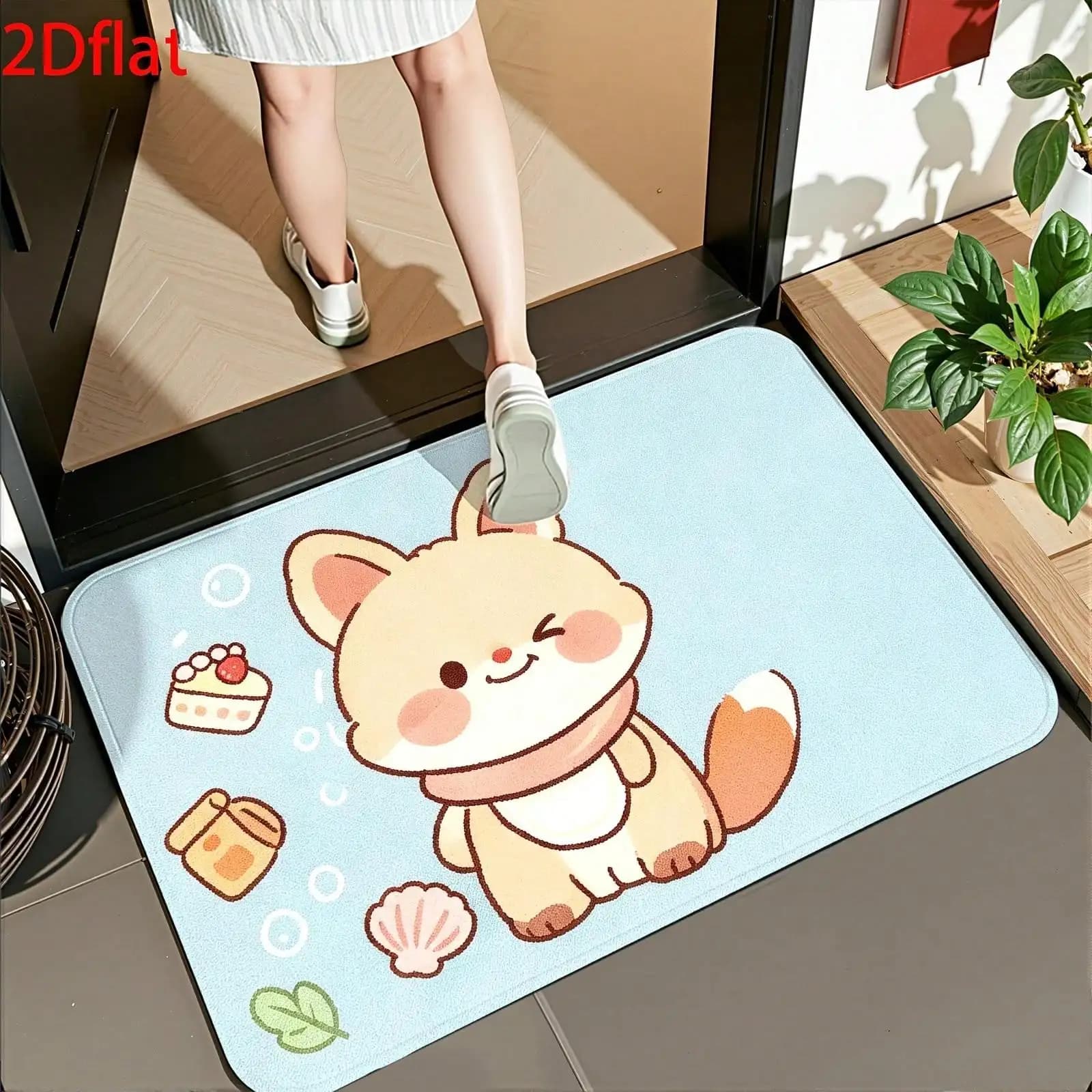 1 Piece Of Flannel Carpet Doormat, Bathtub Carpet Mat, For Home Use, Soft, Easy To Clean, Suitable For Entryway Doormats, Front Door Hall, Living Room