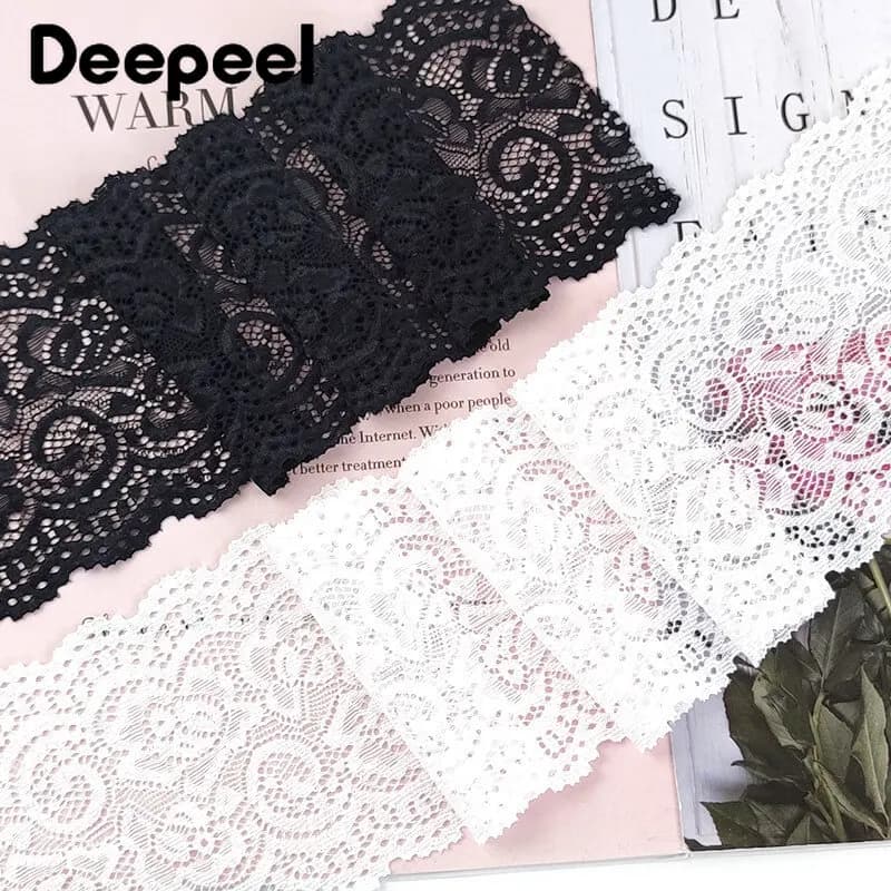 2/5 metri 10 cm ricamo pizzo trim nero bianco lacci nastro tessuto vestiti decorativi abito da sposa materiale per cucire accessori