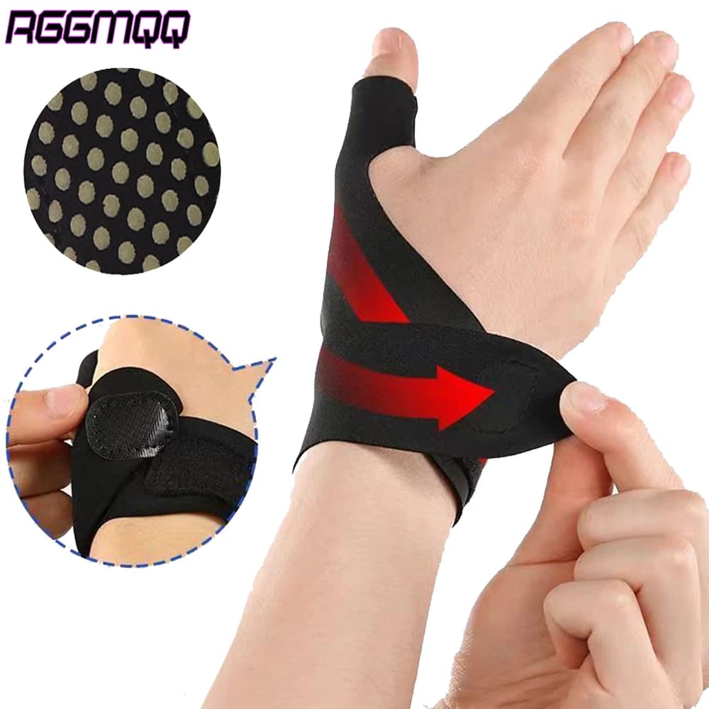 Tutore per polso per tunnel carpale 1PC - Supporto di compressione regolabile per artrite e tendinite, fascia stabilizzante per palestra, ufficio, sport