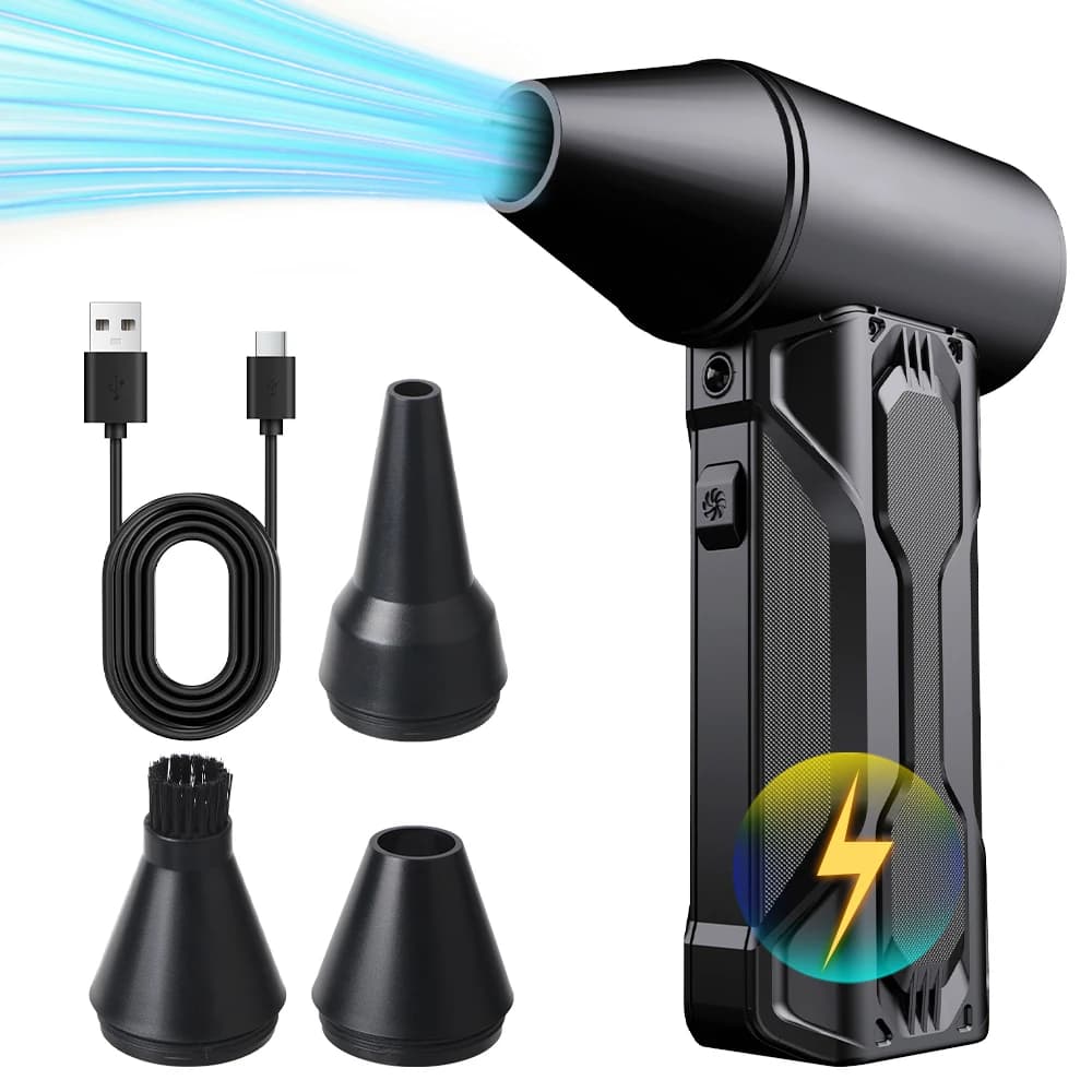 Auto Turbo Ventilatore di Pulizia Portatile Jet Ventilatore Strumento 3 Marce Regolabile 130000 RPM Ventola Violenta Spolverino Elettrico Auto Soffiare la Neve
